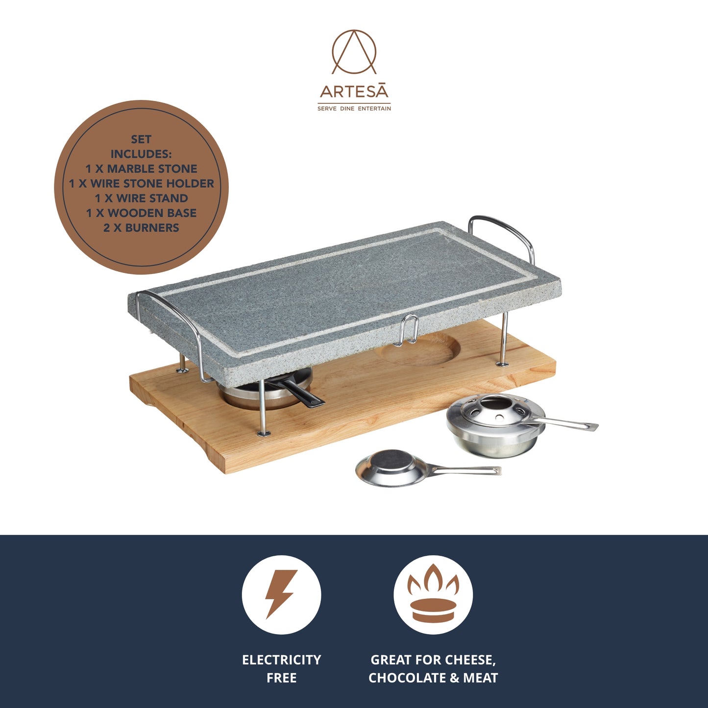 Artesa Marble Hot Stone Grill Set