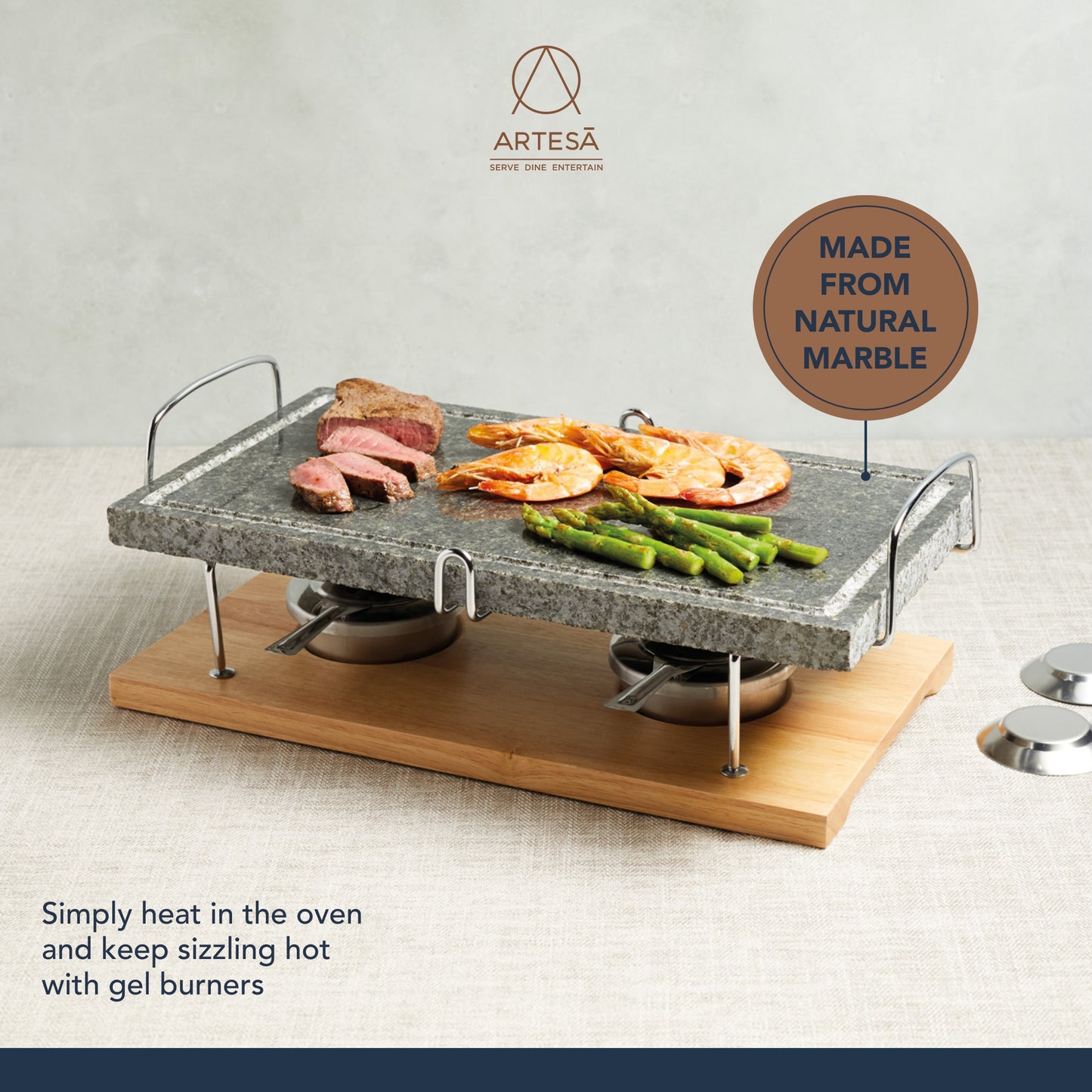 Artesa Marble Hot Stone Grill Set