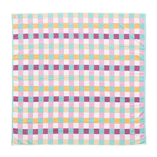 Bambury Jacquard Beach Blanket Sorbet Check