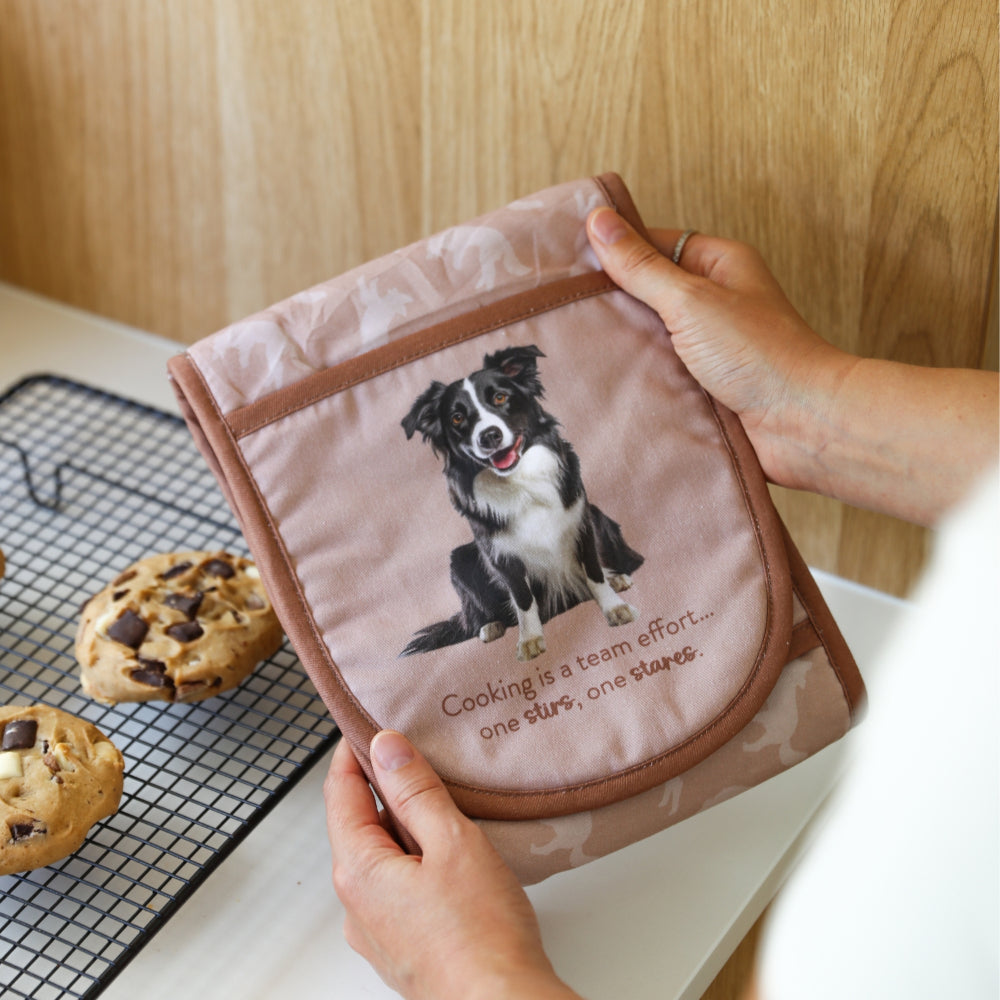 Splosh Cooks Companion Border Collie Oven Mitt