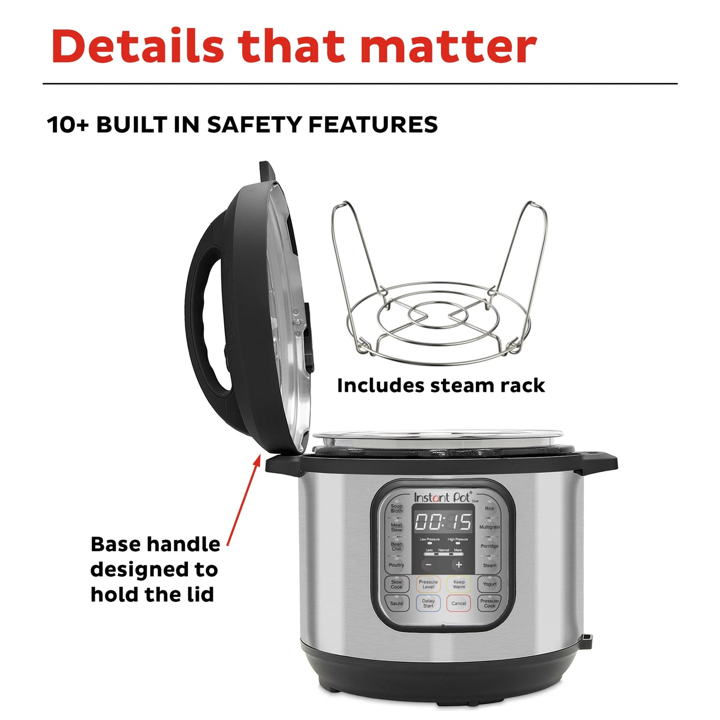 Instant Pot DUO Stainless Steel Multi Cooker 8L
