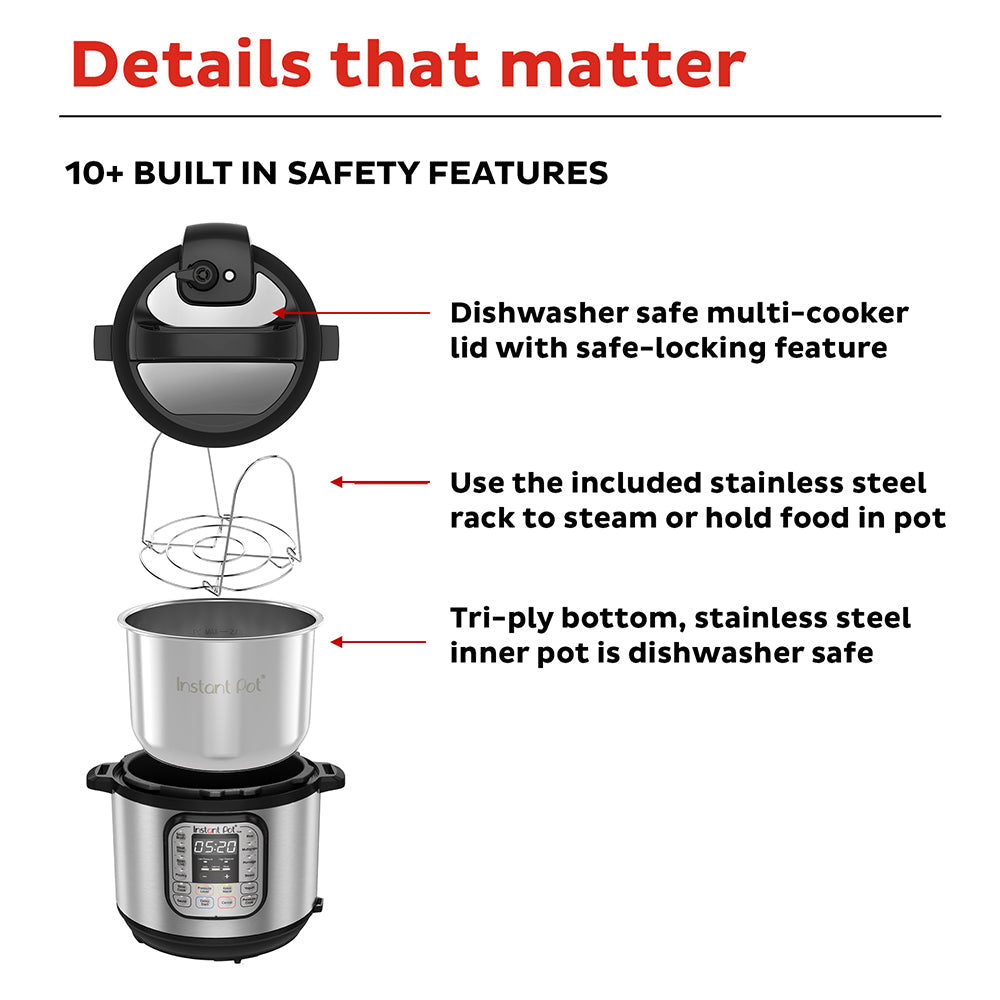 Instant Pot DUO Stainless Steel Multi Cooker 8L