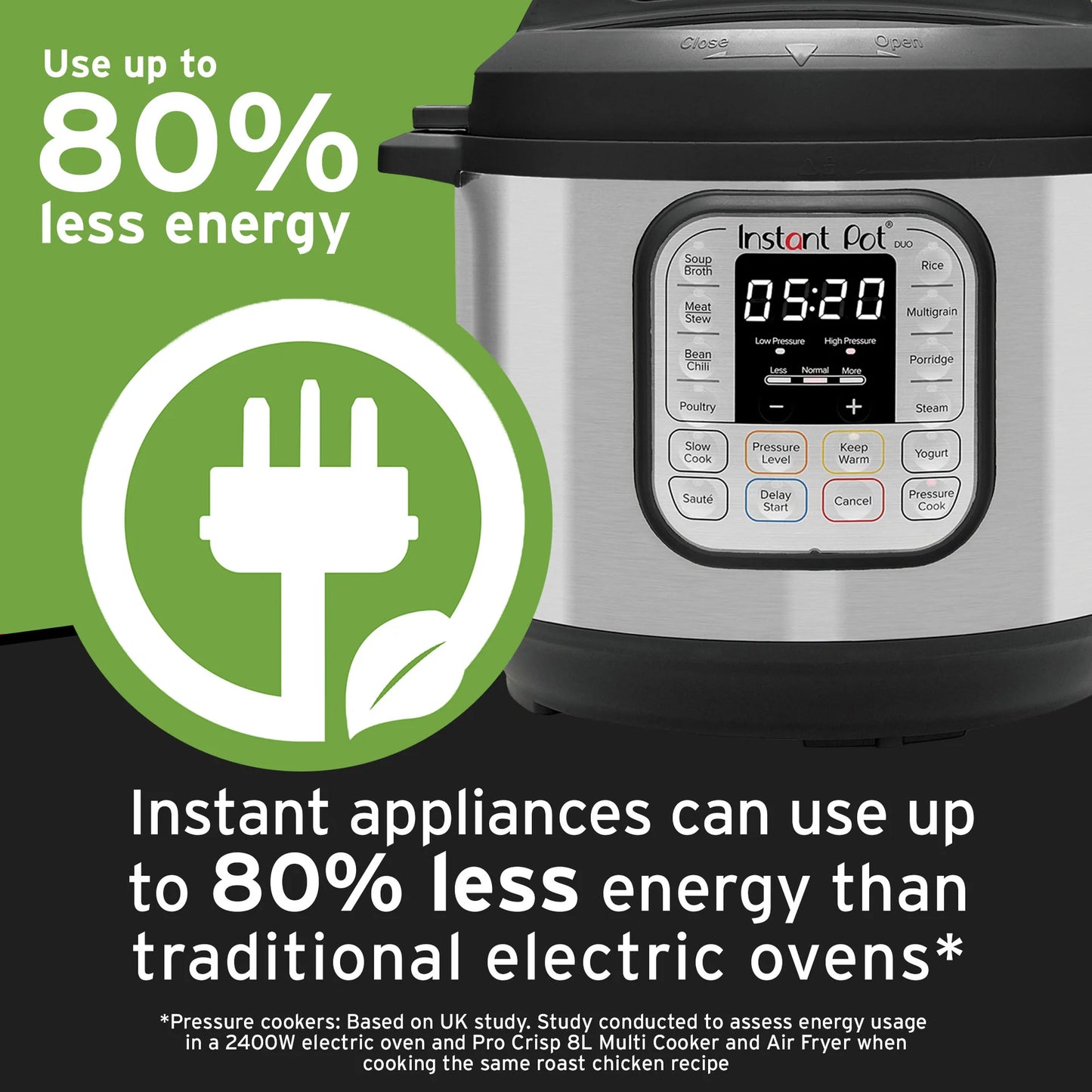 Instant Pot DUO Stainless Steel Multi Cooker 8L