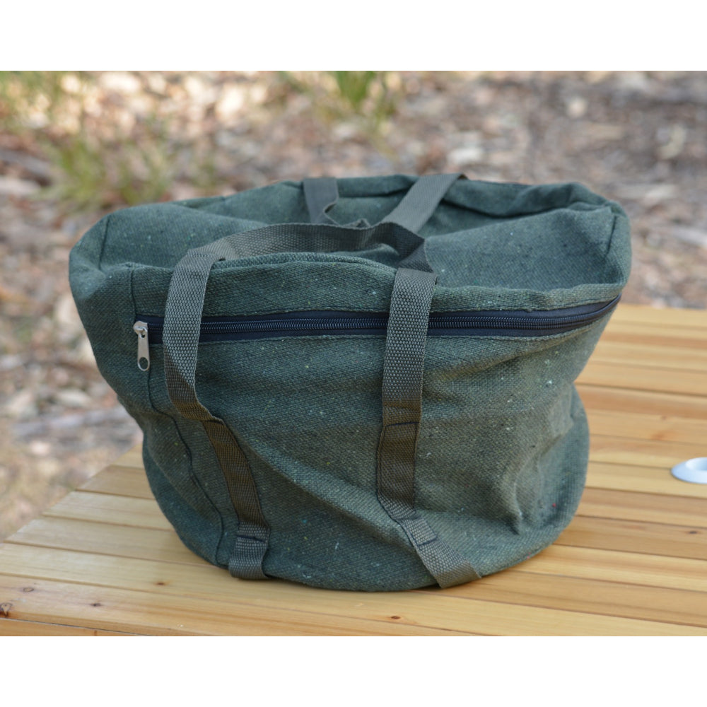 G&S Camp Oven Bag Canvas 12qt Khaki Green