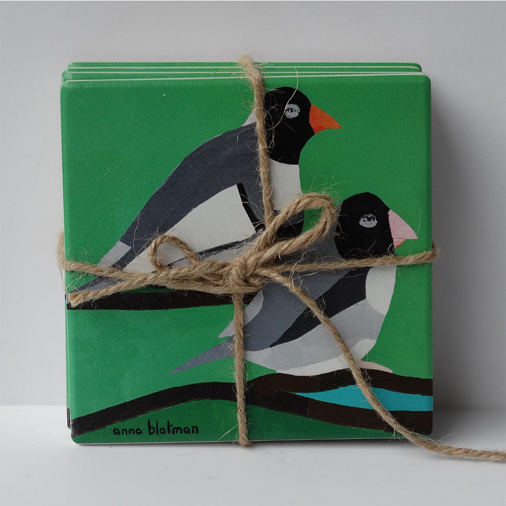 Lilli Rock Gilbert & Sullivan Set of 4 Dolomite Coasters Robins Kitchen