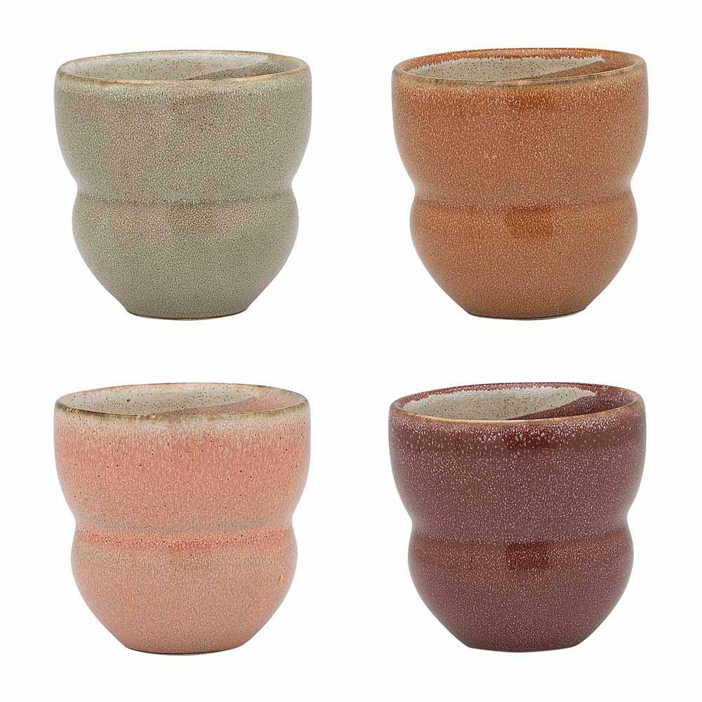 Ecology Galet Set of 4 Espresso Cups 90ml Assorted at Robins Kitchen