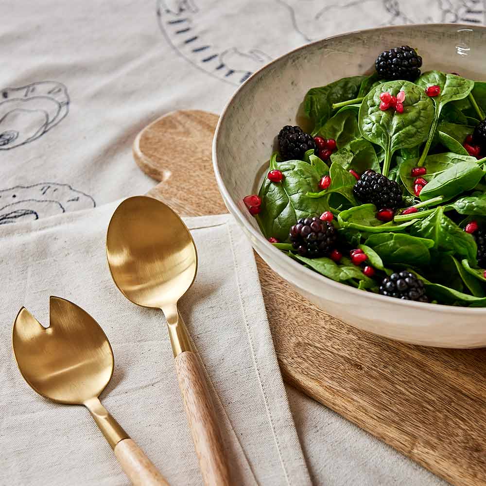 Ecology Linen Salad Bowl 27.5cm