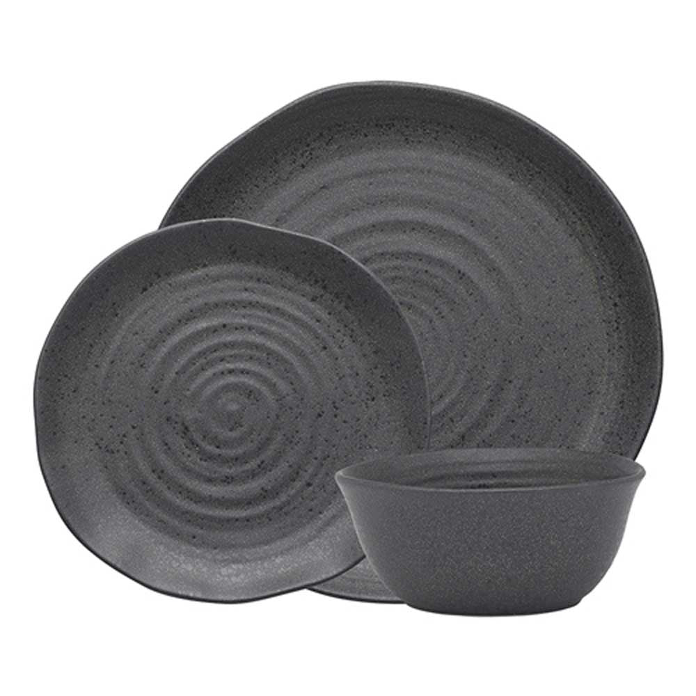 Ecology Ottawa 12 Piece Dinner Set in Stone Grey at Robins Kitchen