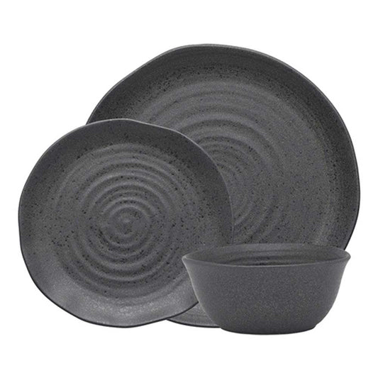 Ecology Ottawa 12 Piece Dinner Set in Stone Grey at Robins Kitchen