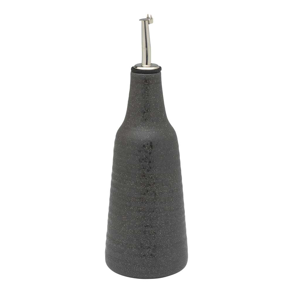 Ecology Ottawa Oil Bottle & Salt Dish Stone Grey at Robins Kitchen
