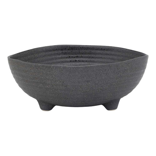 Ecology Ottawa Stoneware Chunky Leg Bowl 25cm in Stone grey at Robins Kitchen