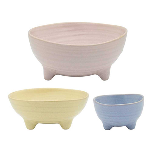 Ecology Nest Set of 3 Bowls 12cm Multi colour at Robins Kitchen