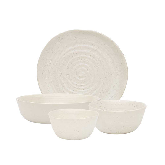 Ecology Ottawa 4 Piece Dinner Set in Calico Cream at Robins Kitchen