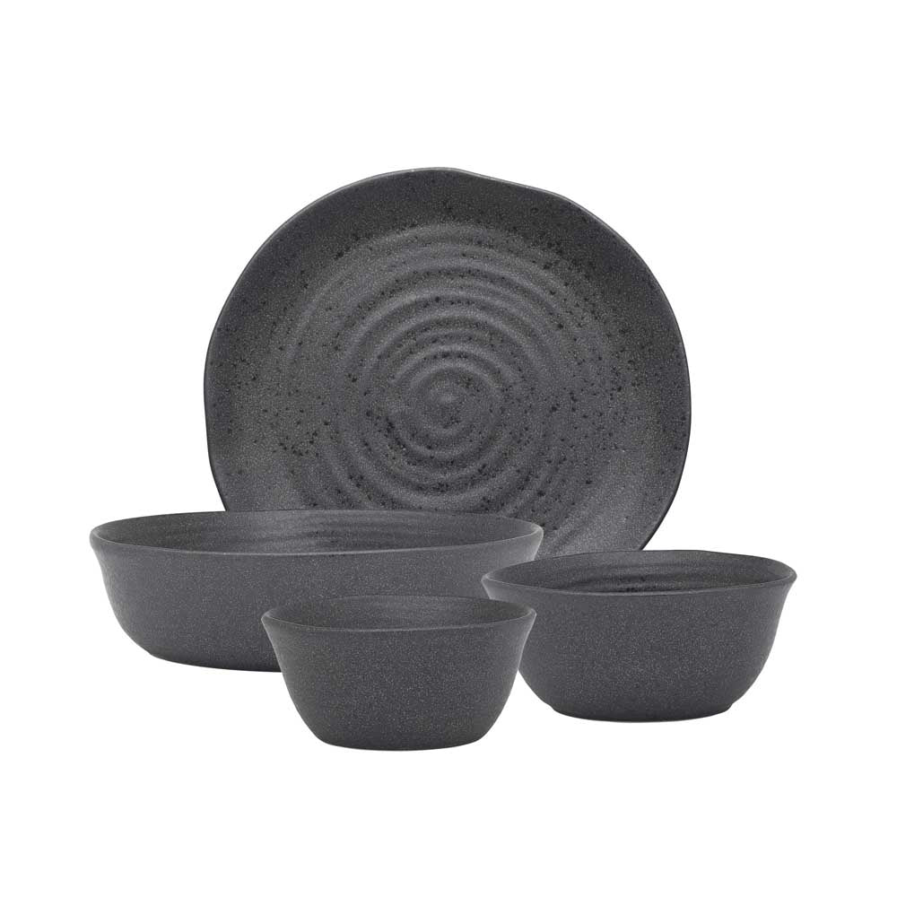 Ecology Ottawa 4 Piece Dinner Set in Stone Grey at Robins Kitchen