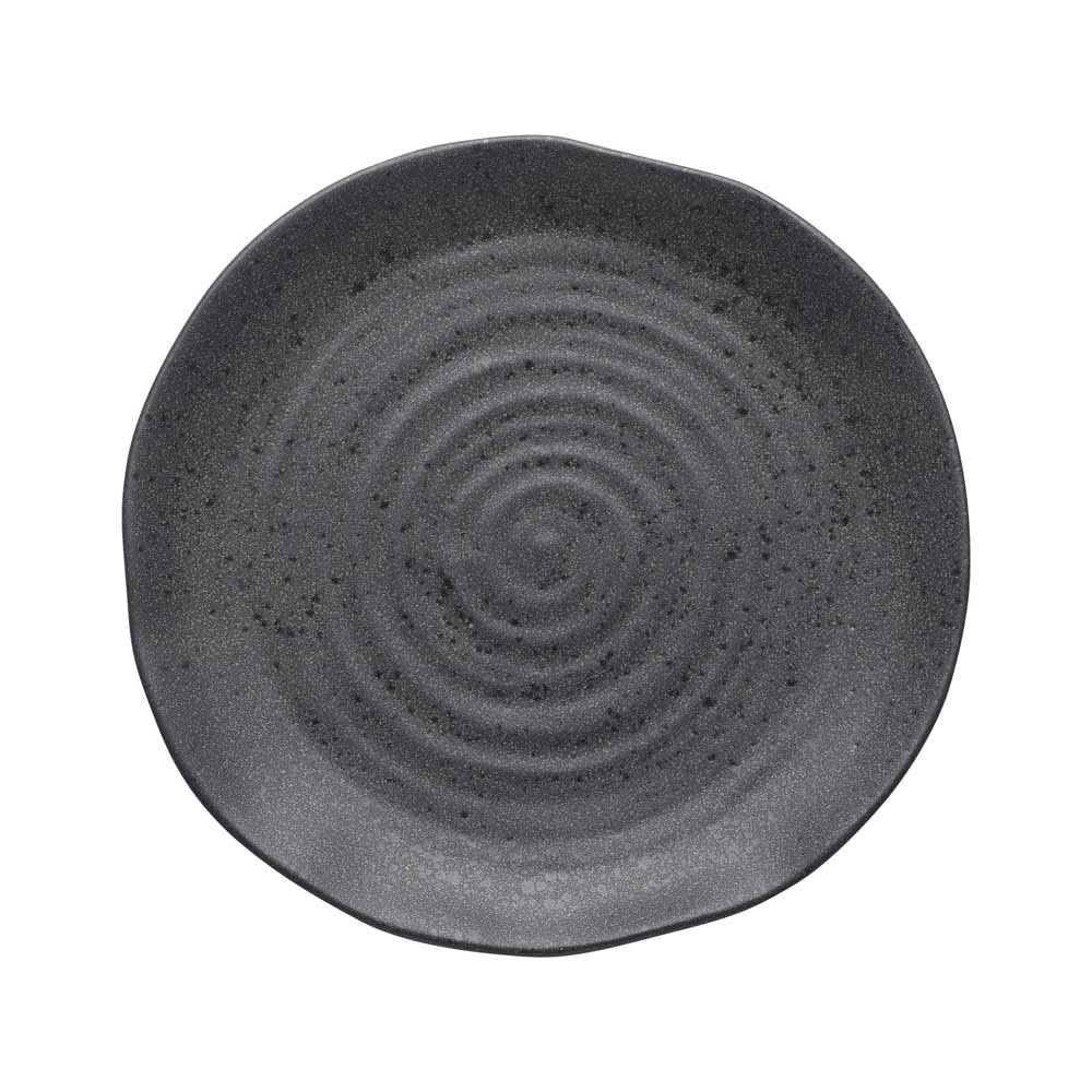 Ecology Ottawa 4 Piece Dinner Set in Stone Grey with dinner plate at Robins Kitchen