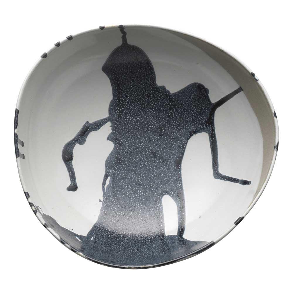Ecology Nest Footed Bowl 25cm White and Grey at Robins Kitchen