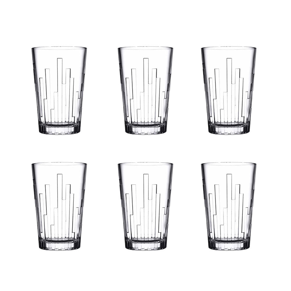 Pasabahce Scala Set of 6 Hi Ball Tumblers 350ml