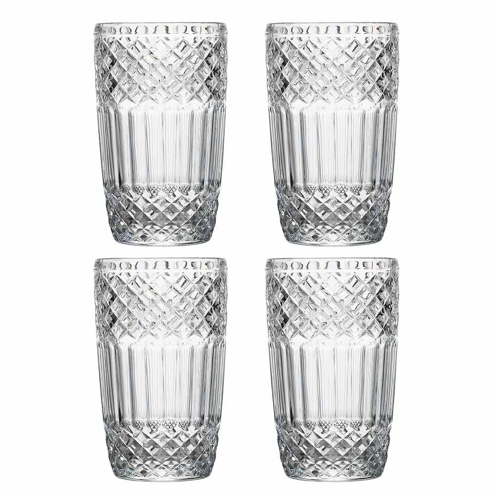 Porto Honfleur Set of 4 Hi Ball Tumblers 340ml