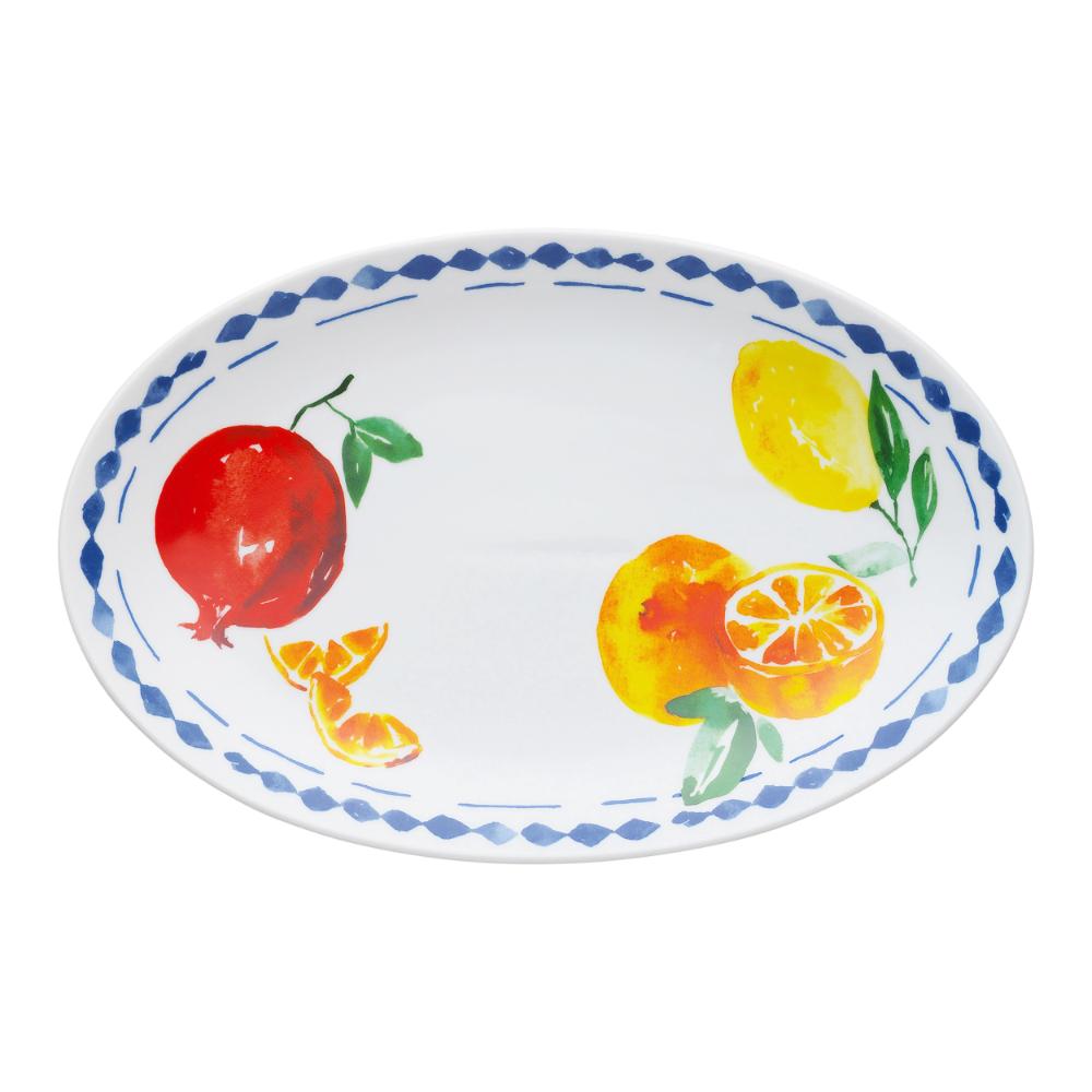 Porto Positano Oval Serving Plate Citrus