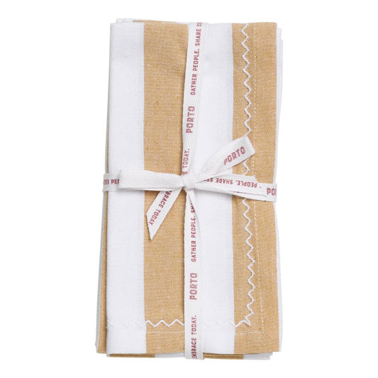 Porto Lola Set of 4 Napkins 45x45cm Almond