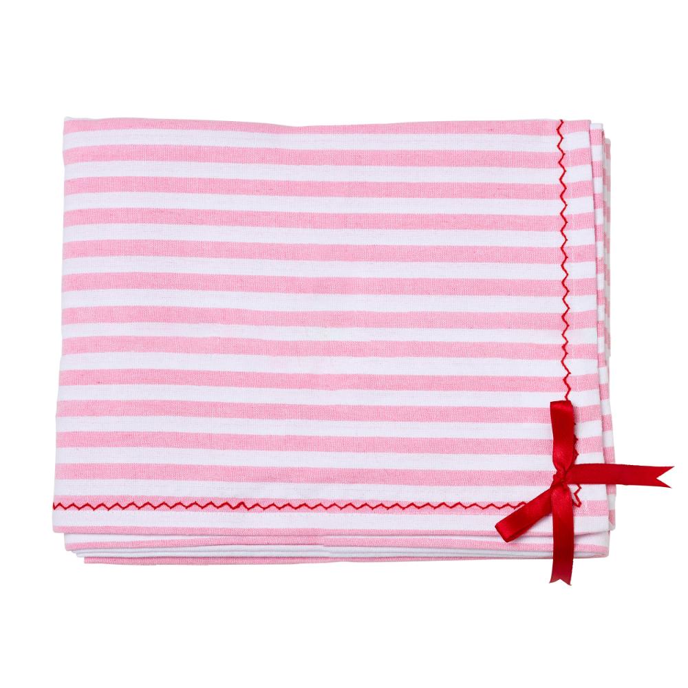 Porto Night Before Table Cloth 150 x 230cm red stripe