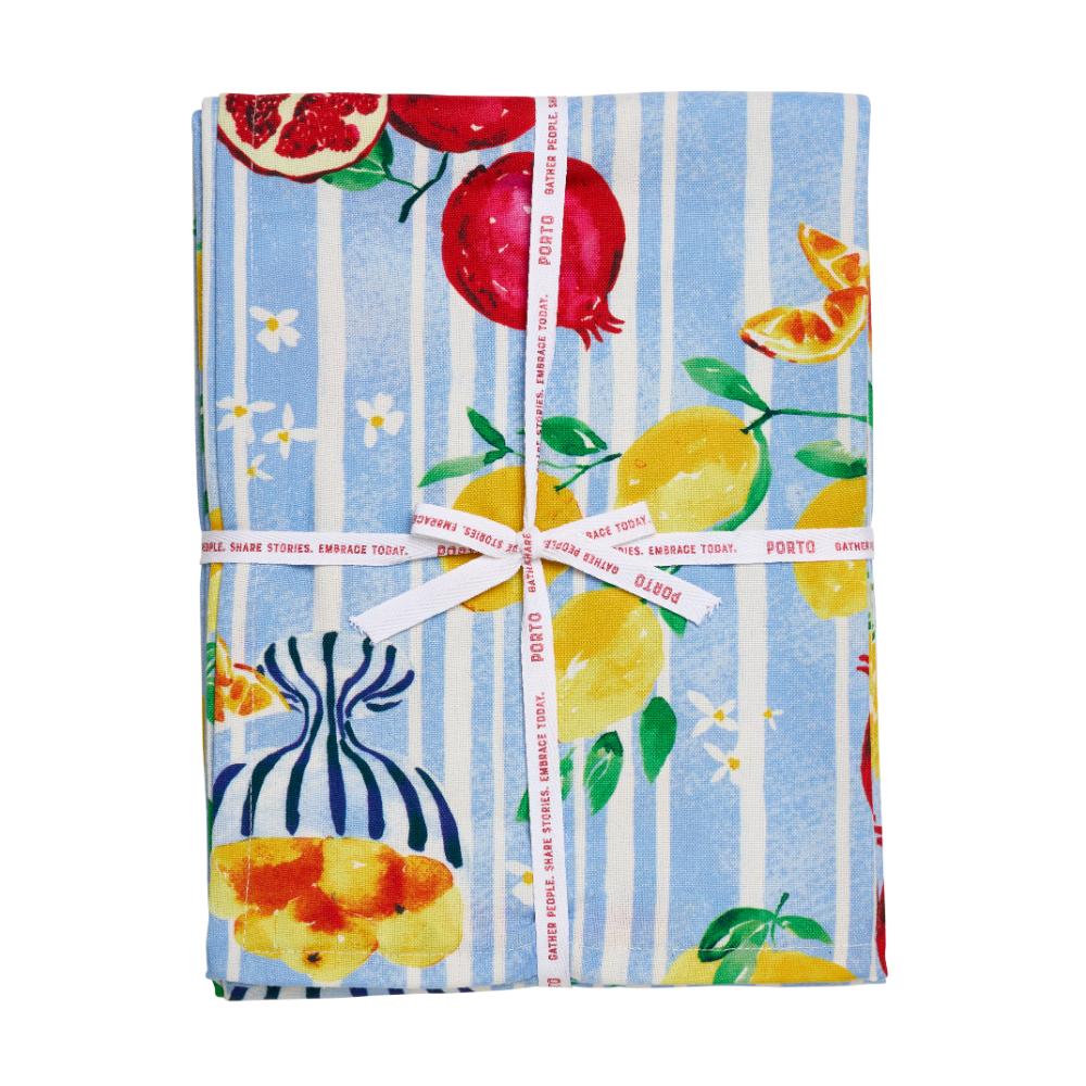Porto Positano Tablecloth 230x150cm blue