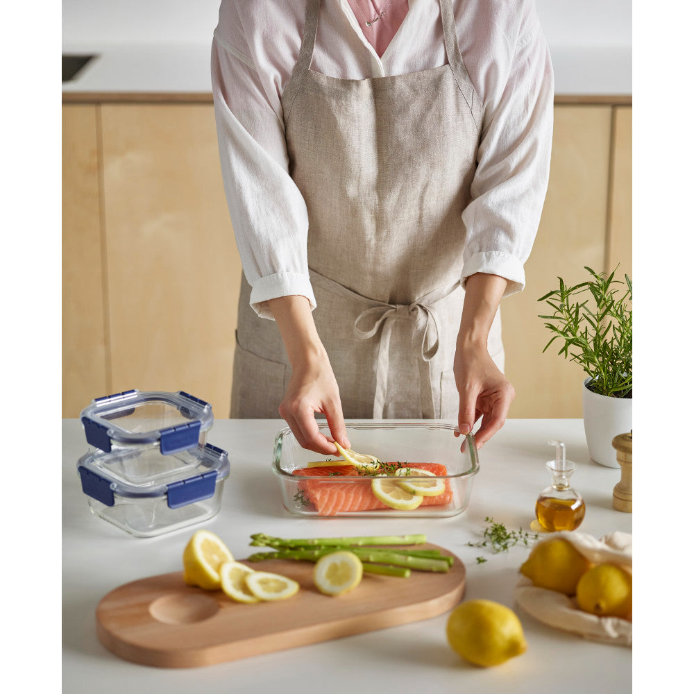 Locknlock Top Class Glass 9 Piece Storage Set