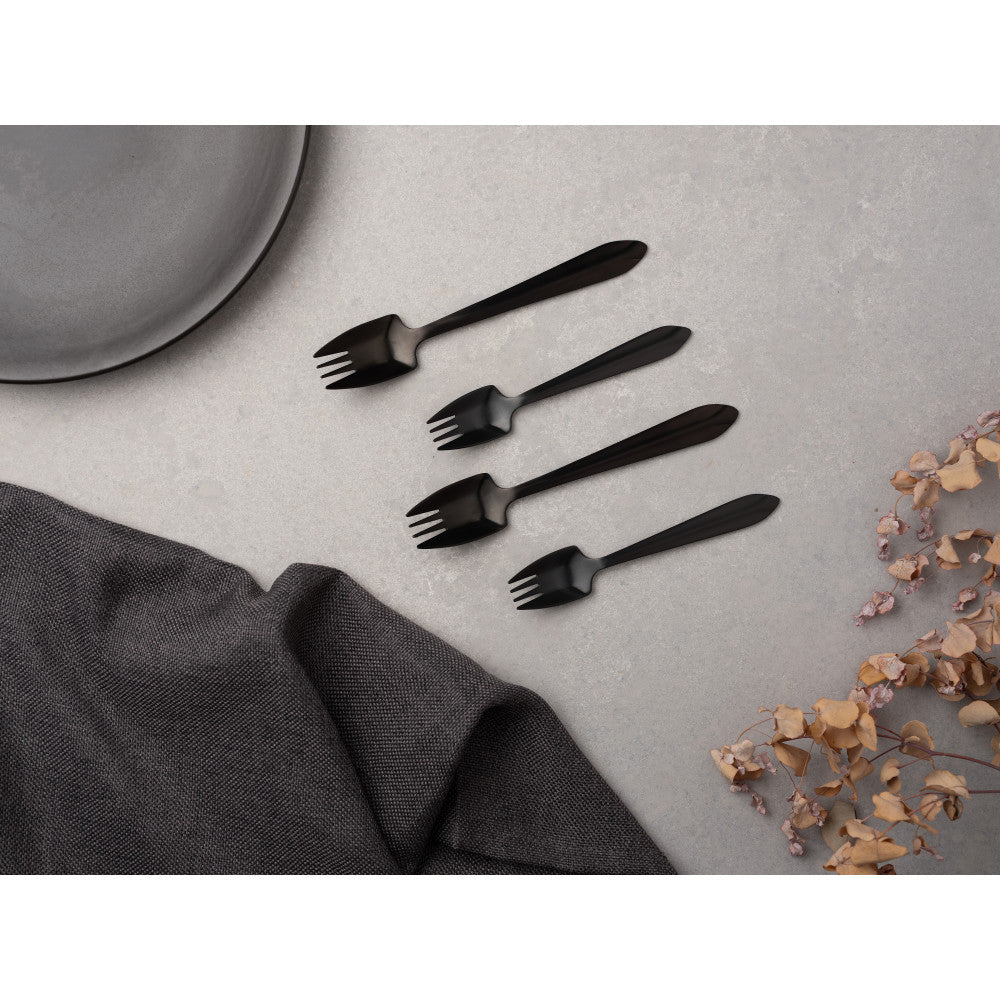 Splayd Black Label Mini 6 Piece Cake Fork Set