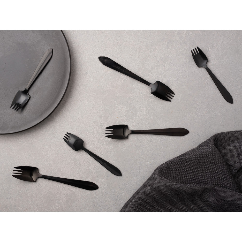 Splayd Black Label 6 Piece Cake Fork Set
