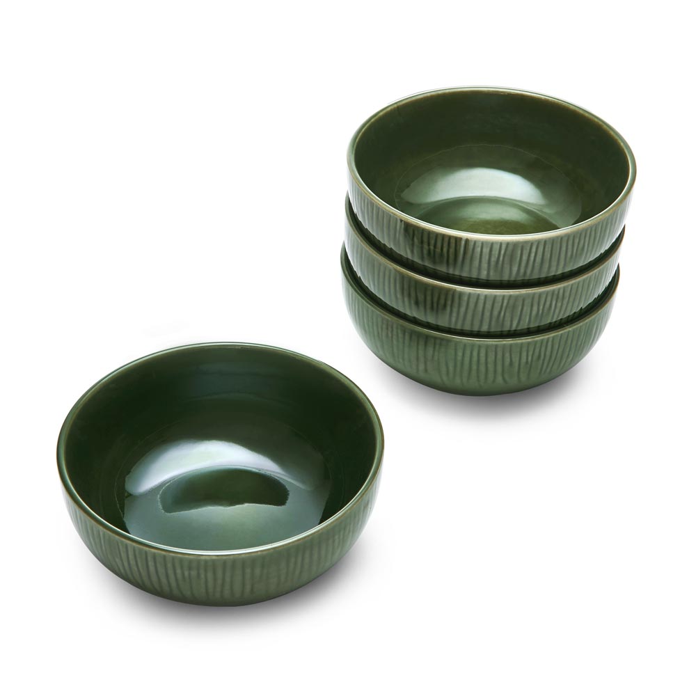 Mikasa Jardin 12 Piece Stoneware Dinner Set Green