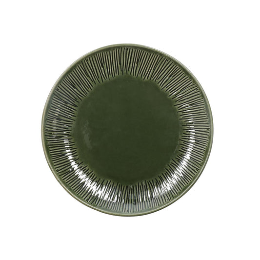 Mikasa Jardin 4 Piece Stoneware Side Plate Set 21.5cm Green