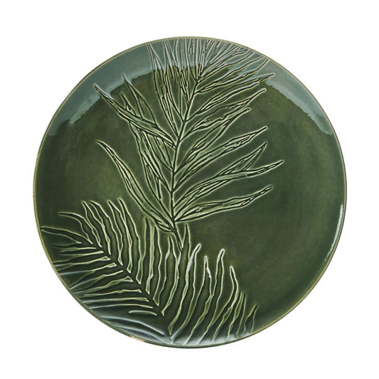 Mikasa Jardin Stoneware Round Serving Platter 35.5cm Green