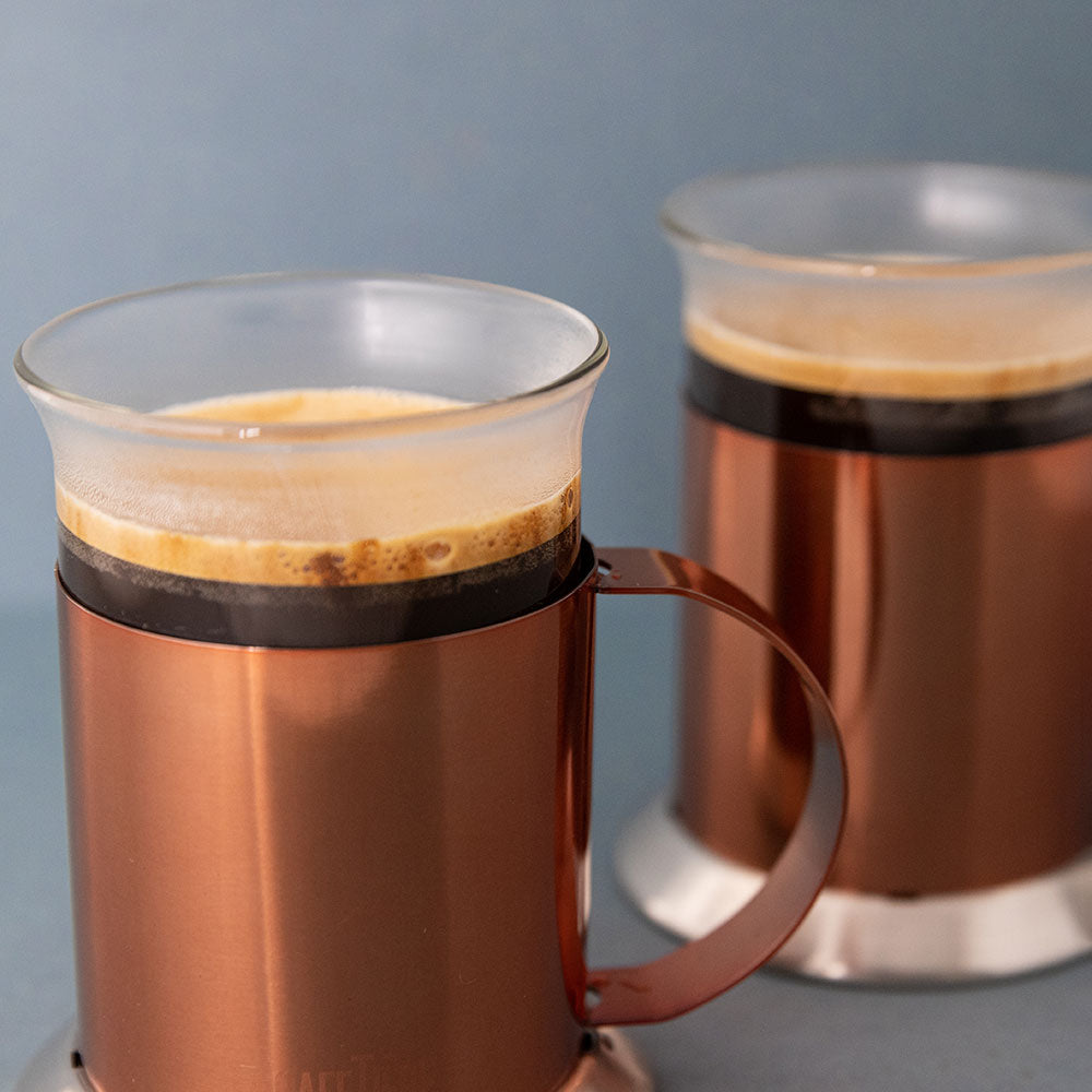 La Cafetiere Set of 2 Copper Mugs