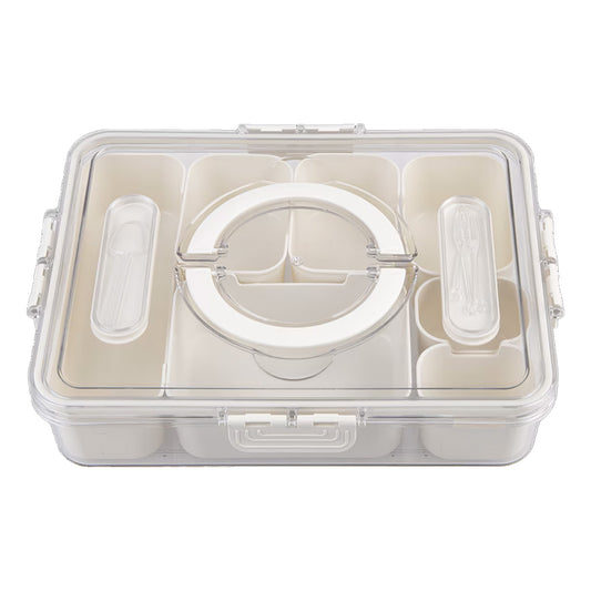 Alfresco Lane Rectangular 7 Compartment Grazing Box with Carry Handles