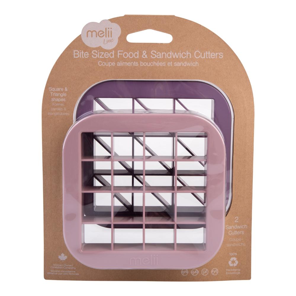 Melii Luxe Set of 2 Bite Size Sandwich Cutters