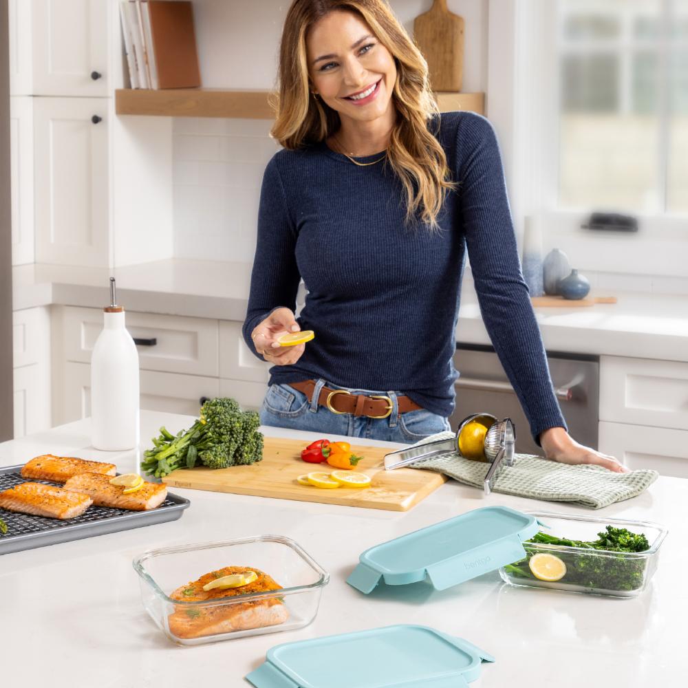 Bentgo 4 Piece Rectangle Glass Food Storage Set