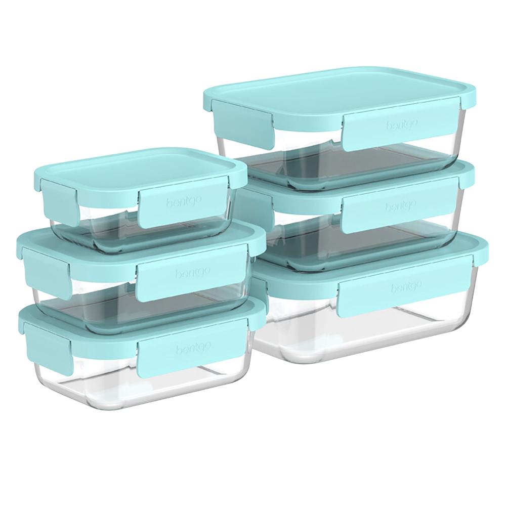 Bentgo 12 Piece Rectangle Glass Food Storage Set