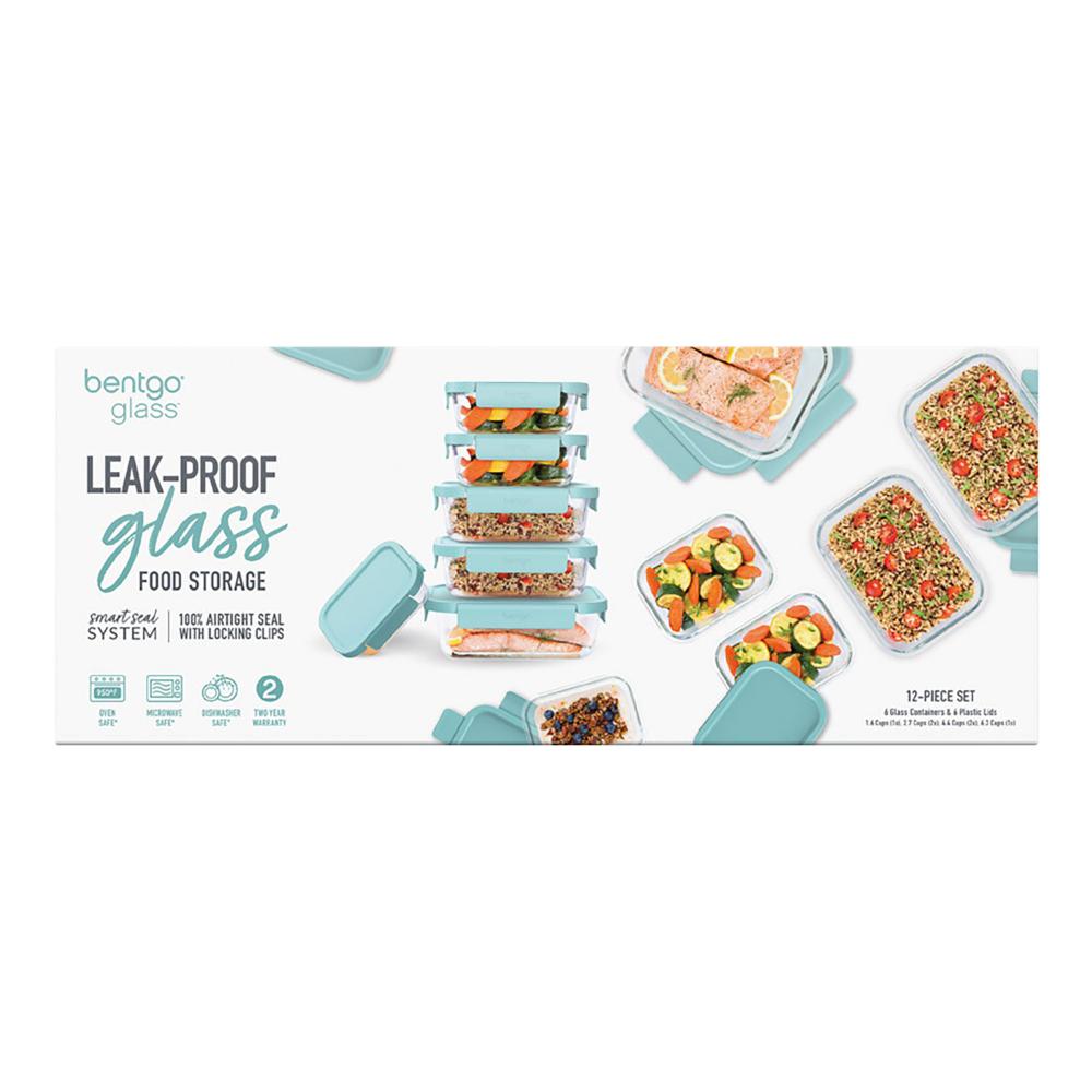 Bentgo 12 Piece Rectangle Glass Food Storage Set