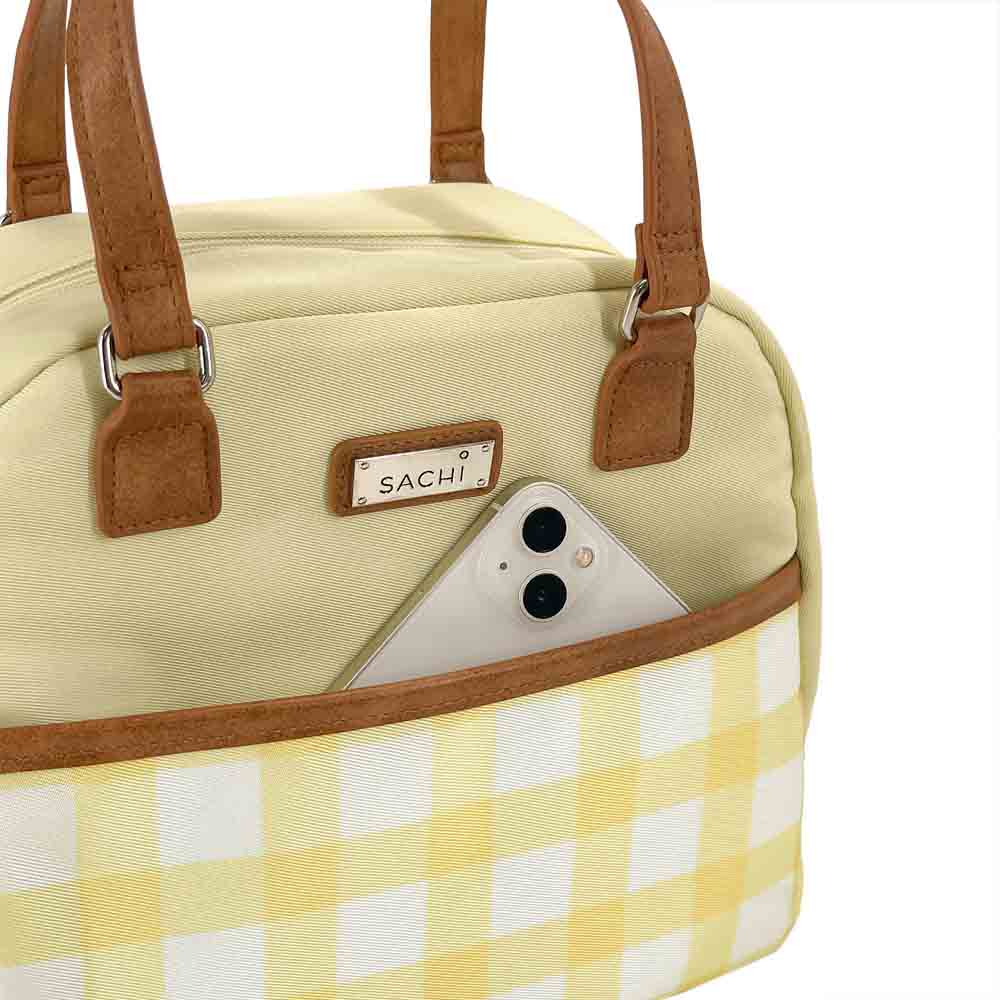 Sachi Insulated Cali Lunch Bag Gingham