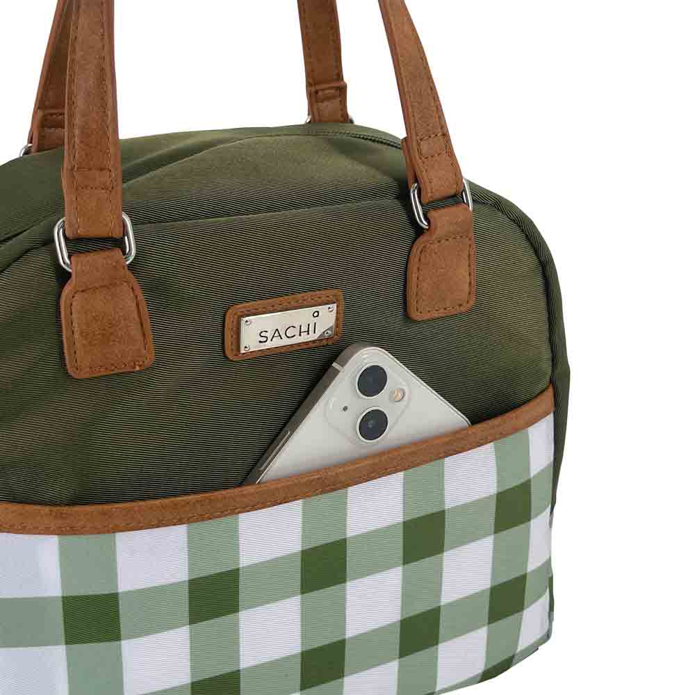 Sachi Insulated Cali Lunch Bag Gingham