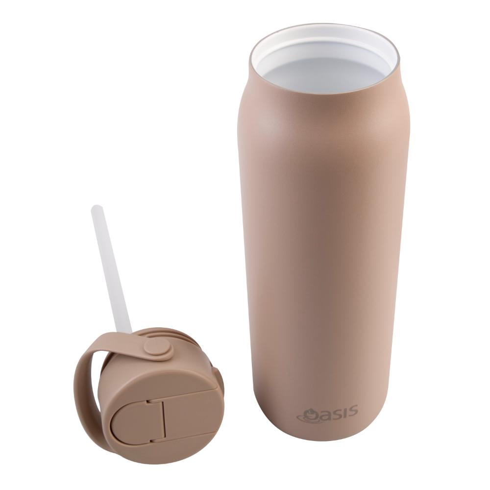 Oasis Ceramic Lined Stainless Steel Double Wall Insulated Sorrento Sipper Bottle 900ml