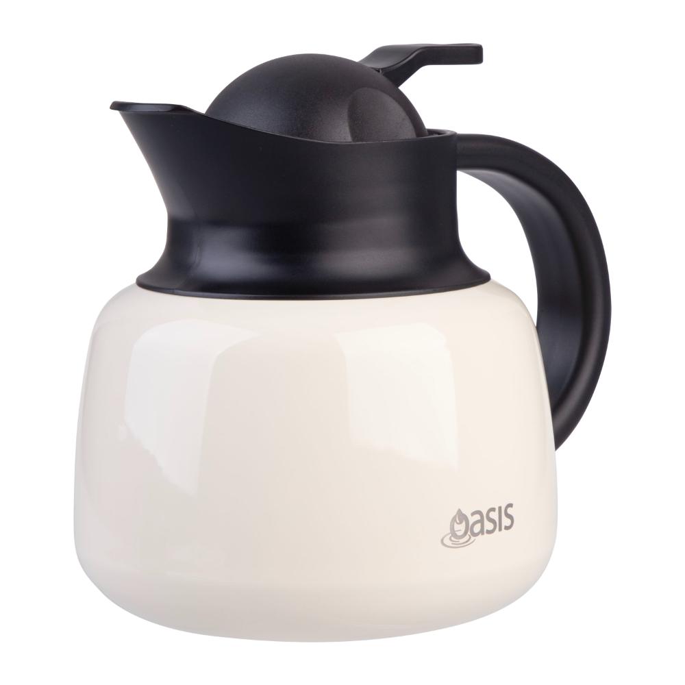 Oasis Stainless Steel Double Wall Insulated Teapot with Strainer 750ml