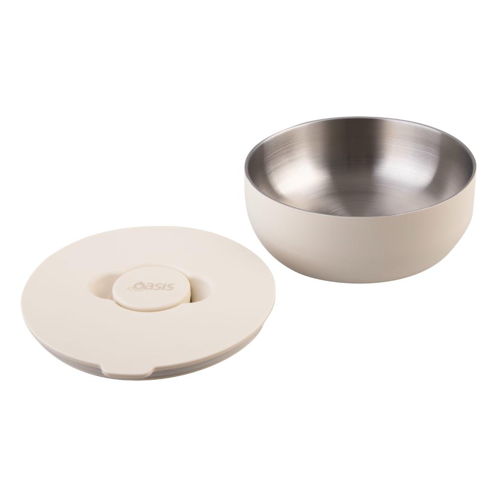 Oasis Stainless Steel Double Wall Insulated Fresh'N'Go Lunch Bowl 950ml