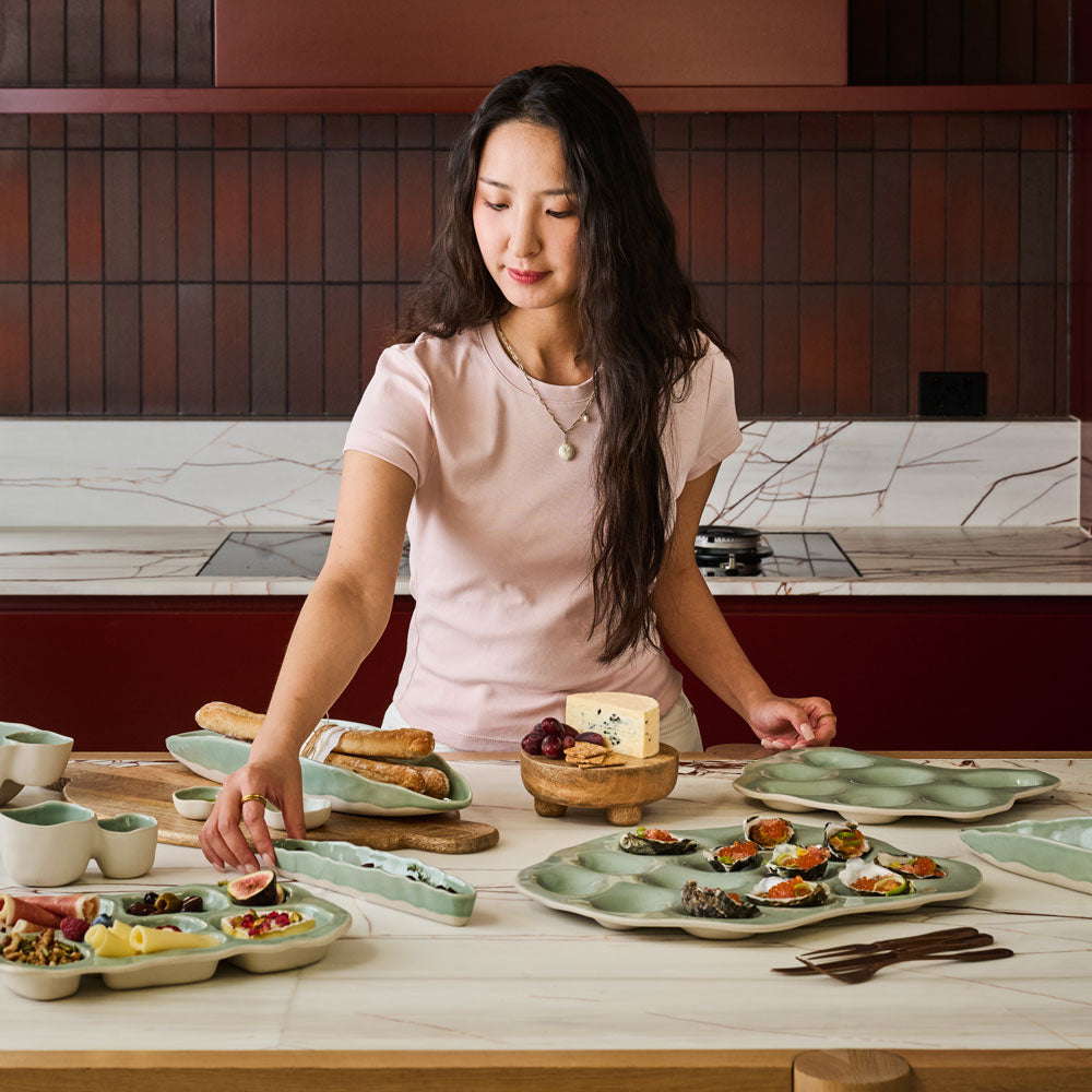 Ecology Selvedge Girl Dinner Platter 29x21cm