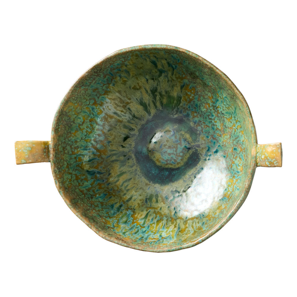 Ecology Fieldstone Footed Bowl with Handles 26cm Verde