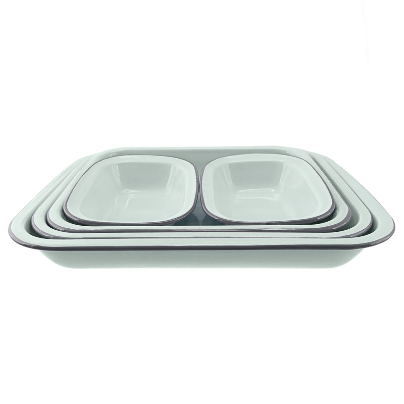 Falcon 5 Piece Bake Set Duck Egg Blue & Grey