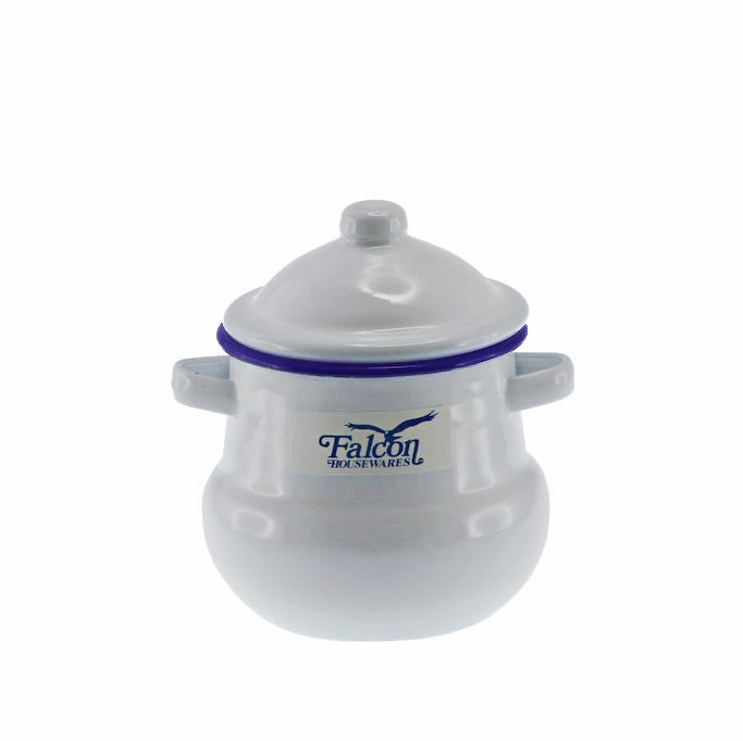 Falcon Sugar Pot 10cm White & Blue