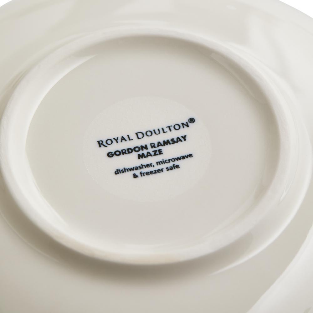 Gordon Ramsay Maze by Royal Doulton Set of 4 Cereal Bowls Denim Line