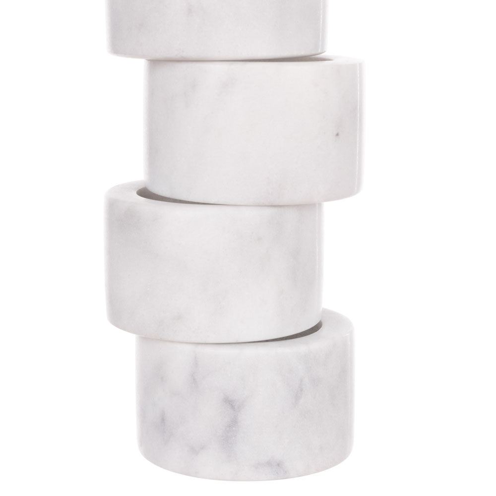 Davis & Waddell Nuvolo Marble Napkin Rings Set of 4