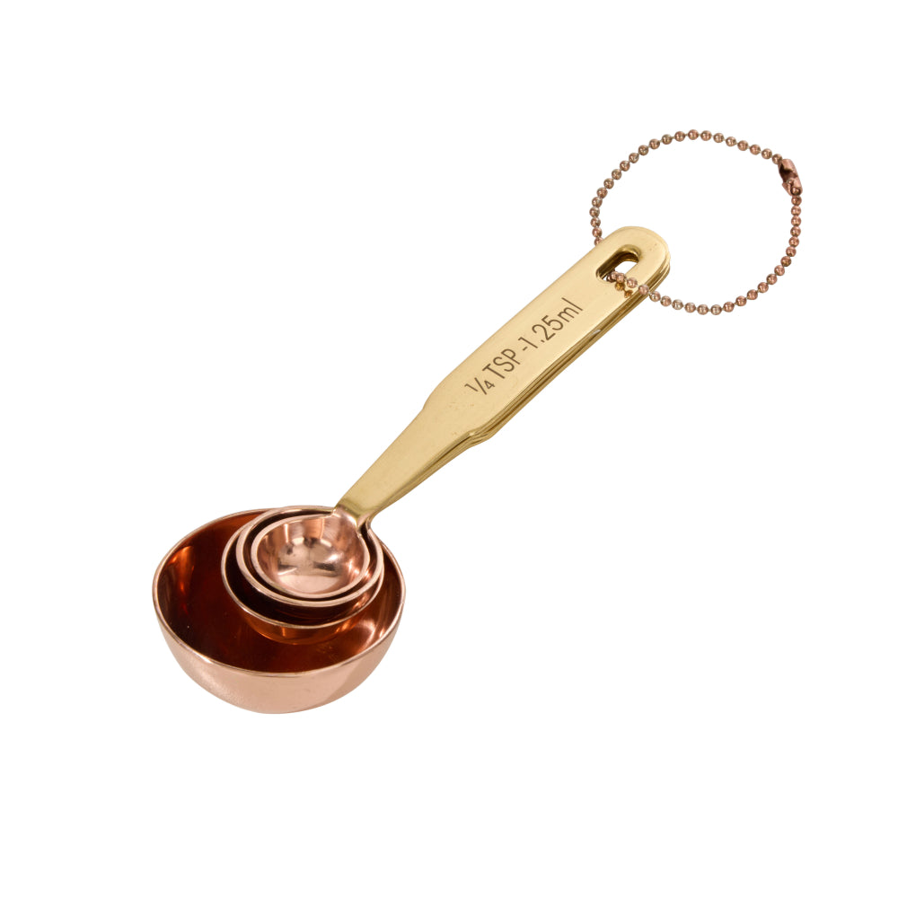 Davis & Waddell Heritage Copper & Brass Measuring Spoon Set